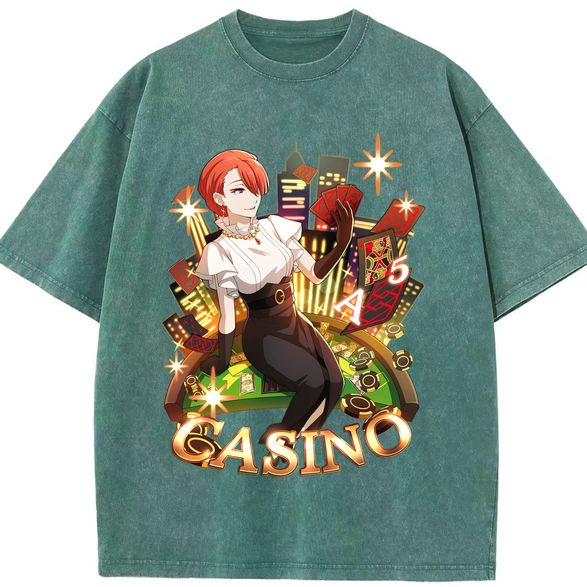 （画像用） 文豪ストレイドッグス Bungo Stray Dogs 綿100% ヴィンテージ風 半袖Tシャツ（フロントプリント）